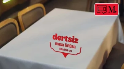 Bu reklamda ''tek dertsiz masa örtüsü''