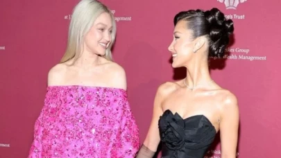 Gigi ve Bella Hadid kardeşler kırmızı halıda