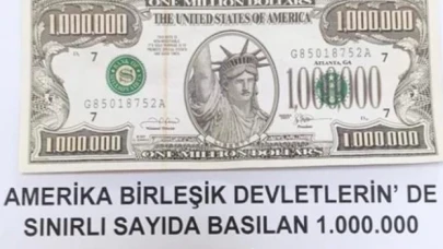 Van'da bulunan 1 milyon dolarlık banknot