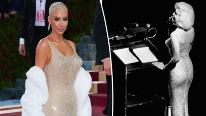 Kim Kardashian, Marilyn Monroe'nun tarihi elbisesine zarar verdi