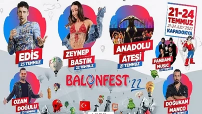 3. Uluslararası Kapadokya Balon Festivali  “Balonfest’22”  21-24 Temmuz Tarihleri Arasında Gerçekleştirilecek