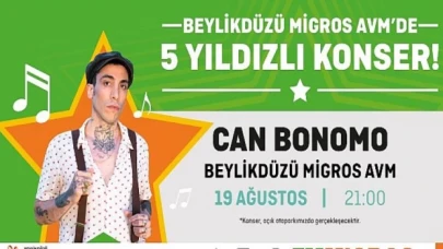 Can Bonomo, Beylikdüzü Migros AVM’de  sevenleriyle buluşacak