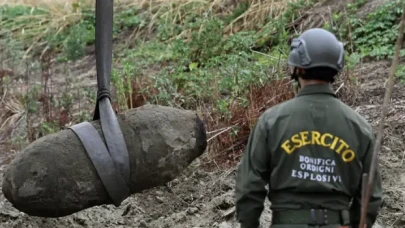 Kuruyan nehirden İkinci Dünya Savaşı'ndan kalma bomba çıktı