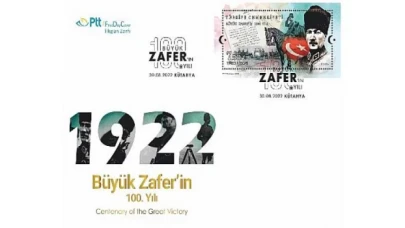 PTT’den Büyük Zaferin 100. Yılı Konulu Anma Pulu ve İlkgün Zarfı