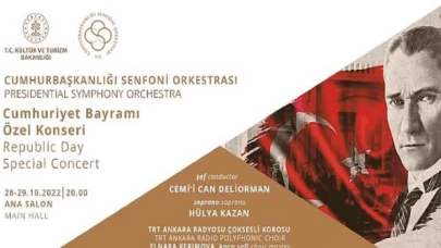 Cumhurbaşkanlığı Senfoni Orkestrası’ndan Cumhuriyet Bayramı İçin Görkemli Konser