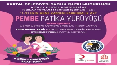 Kartal'da "Pembe Patika Yürüyüşü"