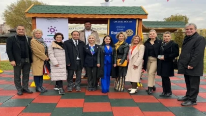 Başkent’te Rotary ve belediye işbirliğiyle park açıldı