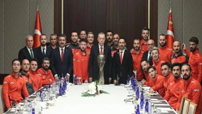 Cumhurbaşkanı Erdoğan, Ampute Futbol Milli Takımını kabul etti