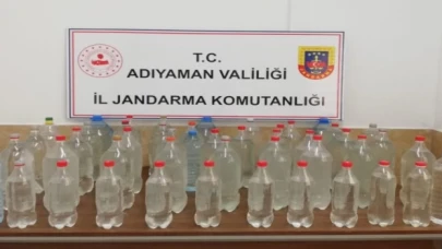 Adıyaman’da 109 litre sahte alkole el konuldu