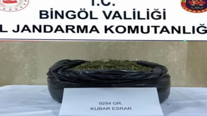 Bingöl’de 9 kilo 294 gram uyuşturucu ele geçirildi