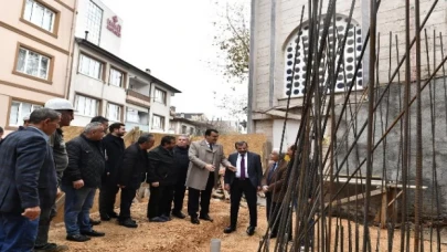 Bursa Osmangazi’de Elmasbahçeler Camii’ne yeni minare