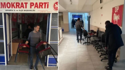 Demokrat Parti'nin Isparta'daki il ve ilçe başkanlıklarına haciz