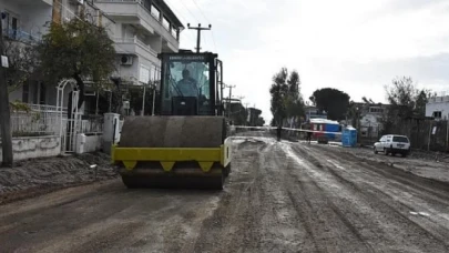 Edremit Altınkum Atatürk Caddesi yenileniyor