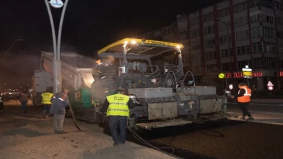 Kayseri Büyükşehir’den ana arterlerde yoğun mesai