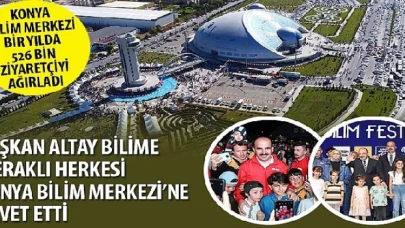 Konya Bilim Merkezi Bir Yılda 526 Bin Ziyaretçiyi Ağırladı