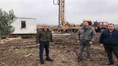 Manisa Akhisar’da 300 metrede verimli suya ulaşıldı