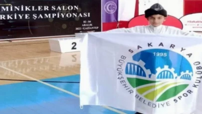 Sakarya’nın minik sporcusu Türkiye 3’ncüsü oldu