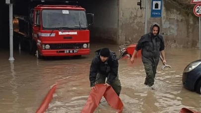 Şiddetli yağışa rağmen kent genelinde sorun yaşanmadı