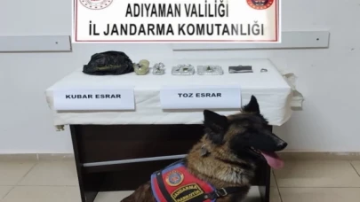 Adıyaman’da uyuşturucuyu presleyip, bahçeye gömmüşler!