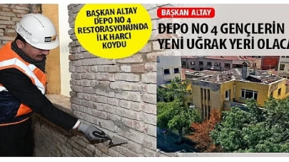 Başkan Altay Depo No 4 Restorasyonunda İlk Harcı Koydu