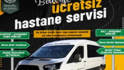 İnegöl Belediyesi’nden Bursa hastanelerine ücretsiz servis hizmeti