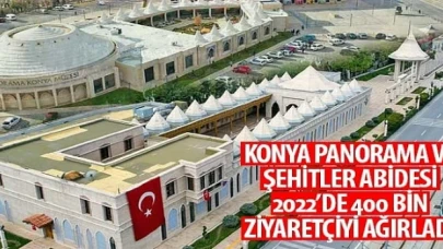 Konya Panorama ve Şehitler Abidesi 2022’de 400 Bin Ziyaretçiyi Ağırladı