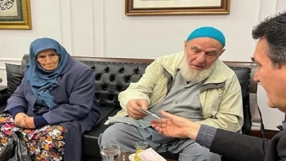 96 yaşındaki Ali dede ve 92 yaşındaki eşi Fadime nineden duygulandıran yardım