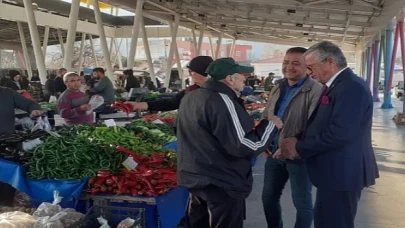 Başkan Topaloğlu, Kuzdere Pazar esnafıyla bir araya geldi