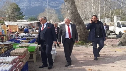 Başkan Topaloğlu pazar esnafını ziyaret etti