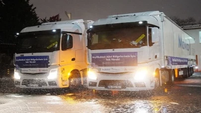 Beylikdüzü Belediyesi’nin Yardım Tırları Bölgeye Hareket Etti