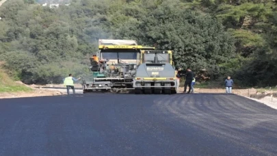 Bodrum’da asfalt çalışması sürüyor