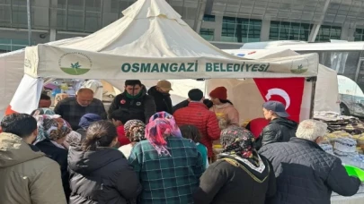 Bursa Osmangazi tüm gücüyle depremzedelerin yanında