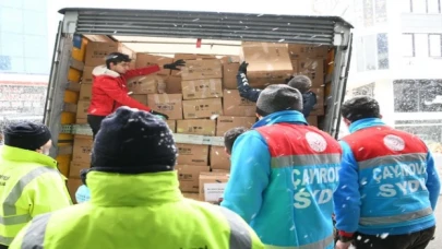 Çayırova’dan deprem bölgesine yardım TIR’ı