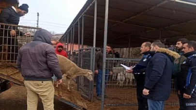 Hayvan Satış Yeri’nde Denetim Gerçekleştirildi