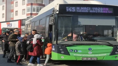 Kayseri Büyükşehir’den ulaşıma yoğun mesai