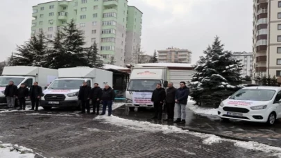 Kayseri Talas’tan yardım konvoyu