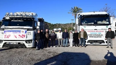 Kemer’den deprem bölgesine 6 yardım tırı