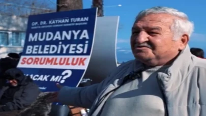 Mudanya’da açlık grevi yapan Dr. Turan’a vatandaşlardan destek