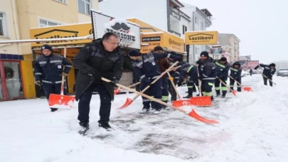 Nevşehir Belediyesi’nden karla mücadele