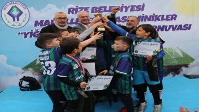 Rize’de ’Çocuk Futbol Turnuvası’ sona erdi