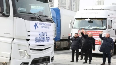 Yardım Tırları Küçükçekmece’den Afet Bölgesine Doğru Yola Çıktı