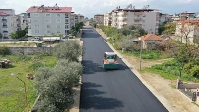 Aydın Büyükşehir Belediyesi Kuyucuk’ta Yol Yapım Çalışmalarını Sürdürüyor