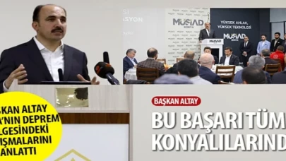 Başkan Altay Konya’nın Deprem Bölgesindeki Çalışmalarını Anlattı