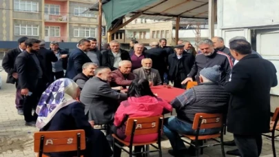 Bilecikli başkanlar Malatya’da afetzedelerle buluştu