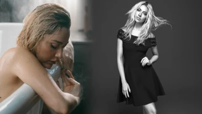 Hadise, küvette poz verdi