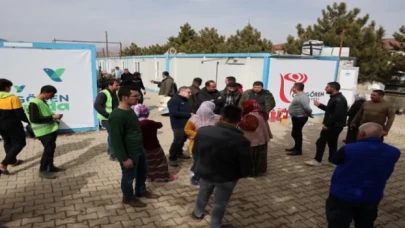 Kahramanmaraş Göksun’da deprem için güç birliği