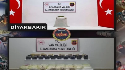 Diyarbakır ve Van’da 47 kilogram uyuşturucu ele geçirildi