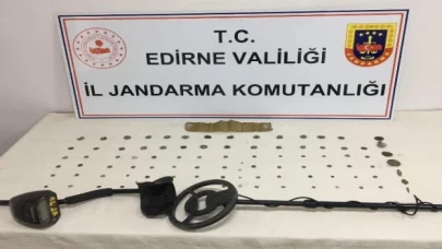 Edirne’de 93 adet sikke ele geçirildi