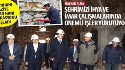 Kadınhanı Raziye Sultan Hanı Restorasyonu Başladı