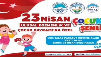 Kayseri Büyükşehir’den 23 Nisan şenliği